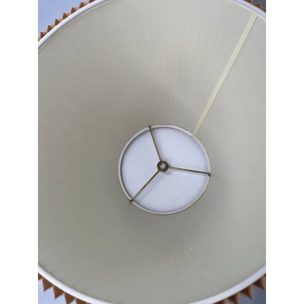 Vintage Pleated Large Lamp Shade Cottage Farmhouse Decor